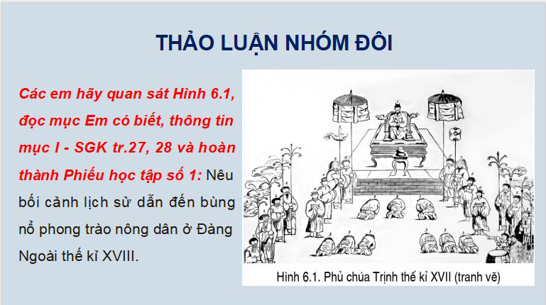 Giáo án PowerPoint Lịch sử 8 Cánh diều Bài 6