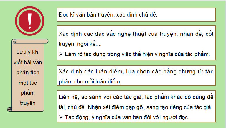 PowerPoint Ngữ văn 9 Bài 4: Phân tích một tác phẩm truyện