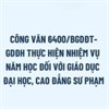 Công văn 6400/BGDĐT-GDĐH