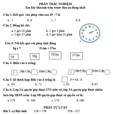 de thi giua ki 1 toan 3 ket noi tri thuc 6*476745