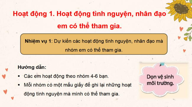 PowerPoint Hoạt động trải nghiệm 3 Tuần 14