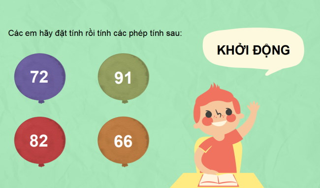 PowerPoint Phép cộng (có nhớ) trong phạm vi 100 (tiếp theo)