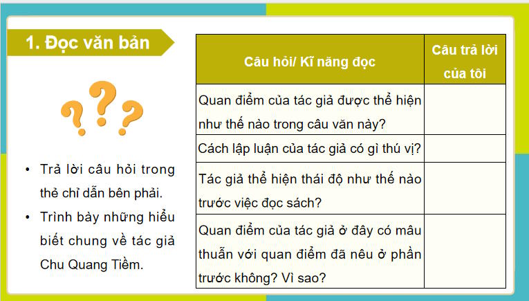 PowerPoint Ngữ văn 9 Bài 5: Bàn về đọc sách