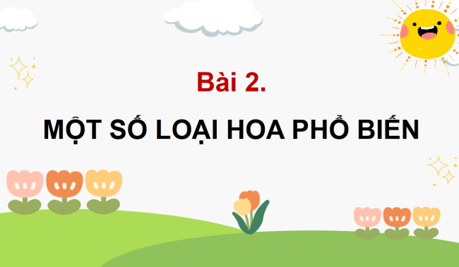 PowerPoint Công nghệ 4 Bài 2: Một số loại hoa phổ biến
