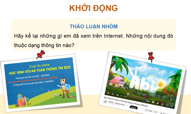 PowerPoint Tin học 4 Bài 3: Thông tin trên trang web