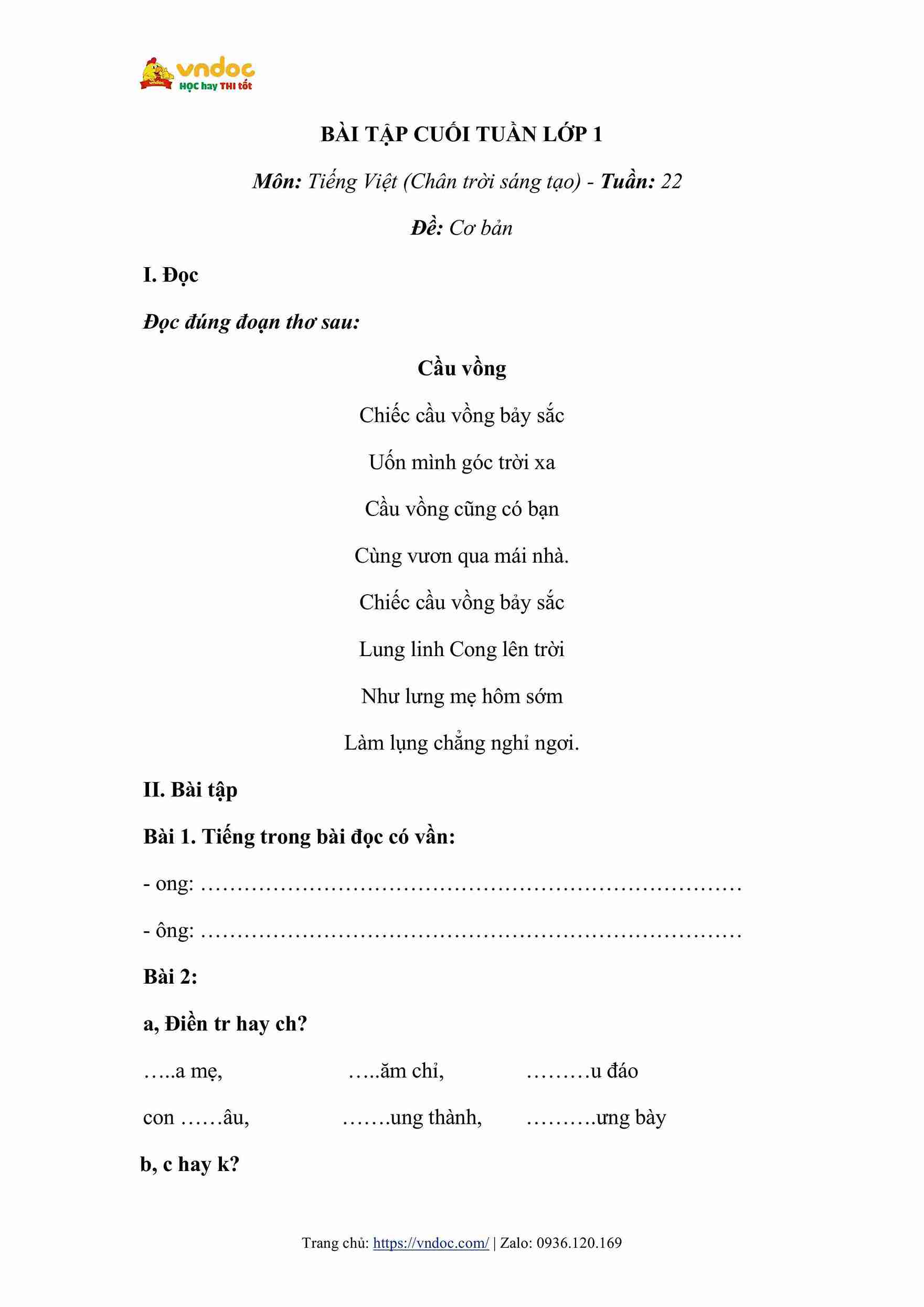 bai tap cuoi tuan tieng viet lop 1 ctst tuan 22 1*479586