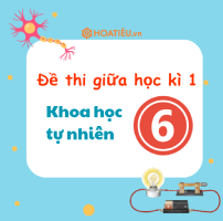Bộ đề thi giữa kì 1 Khoa học tự nhiên 6 Cánh diều Theo CV 7991