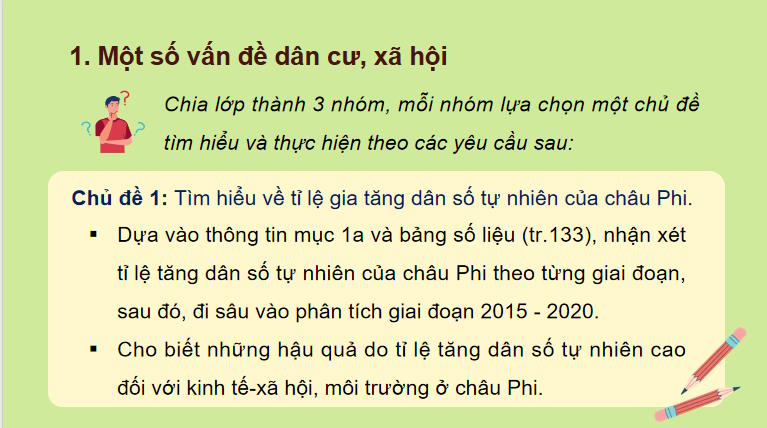 Đặc điểm dân cư xã hội châu Phi