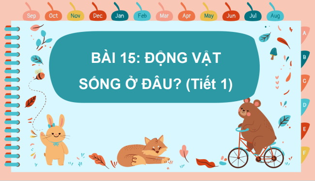 PowerPoint Tự nhiên và xã hội 2 Bài 15: Động vật sống ở đâu