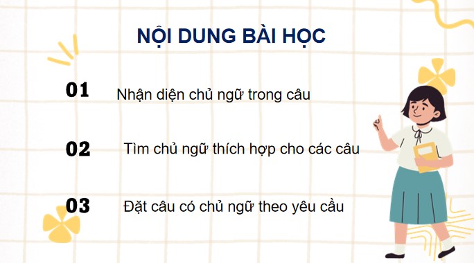 PowerPoint Bài 5: Luyện tập về chủ ngữ