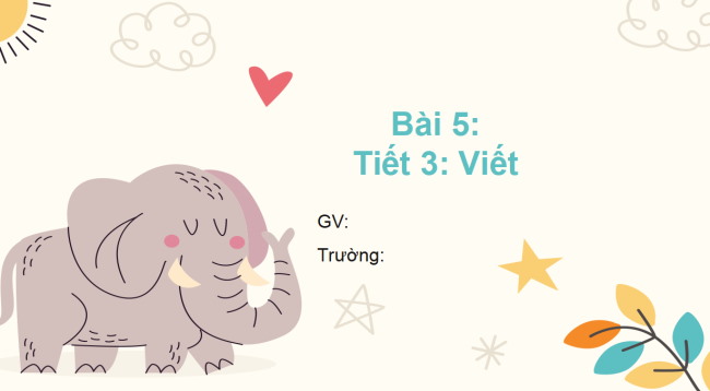 PowerPoint Tiếng Việt 2 Bài 5: Chữ hoa B
