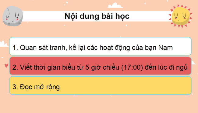 PowerPoint Tiếng Việt 2 Bài 10: Viết thời gian biểu. Đọc mở rộng