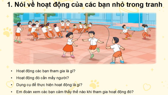 PowerPoint Tiếng Việt 2 Bài 8: Viết đoạn văn kể về một hoạt động thể thao hoặc trò chơi. Đọc mở rộng