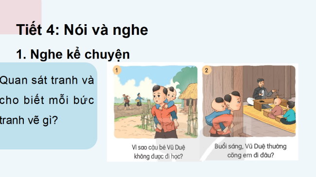 PowerPoint Tiếng Việt 2 Bài 9: Kể chuyện Cậu bé ham học