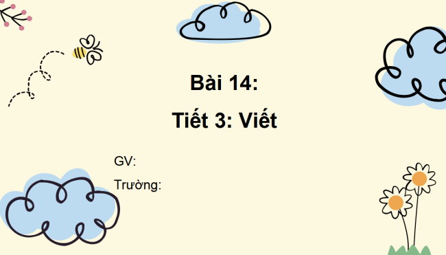 PowerPoint Tiếng Việt 2 Bài 14: Viết Em học vẽ