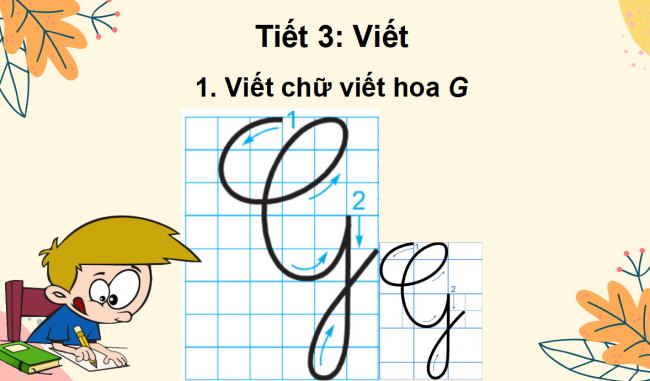 PowerPoint Tiếng Việt 2 Bài 15: Chữ hoa G