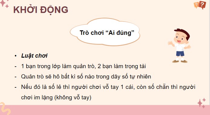 PPT Toán 4 Bài 3: Số chẵn, số lẽ