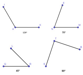Giáo án Toán 4 Góc nhọn, góc tù, góc bẹt