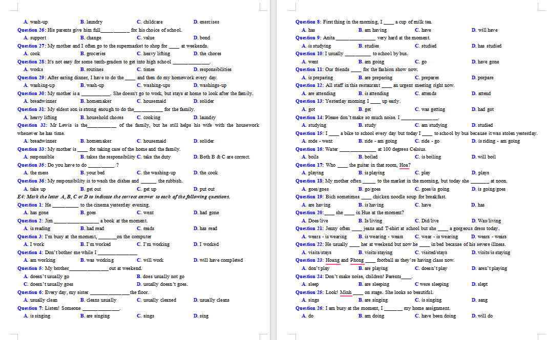 Bài tập bổ trợ Tiếng Anh 10 Global Success