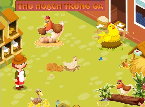 Trò chơi powerpoint Thu hoạch trứng gà