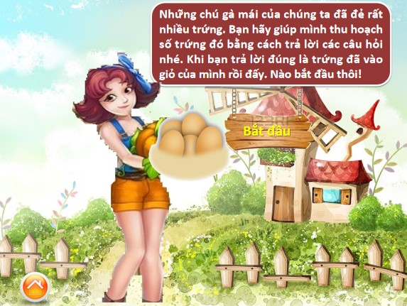 Trò chơi powerpoint Thu hoạch trứng gà