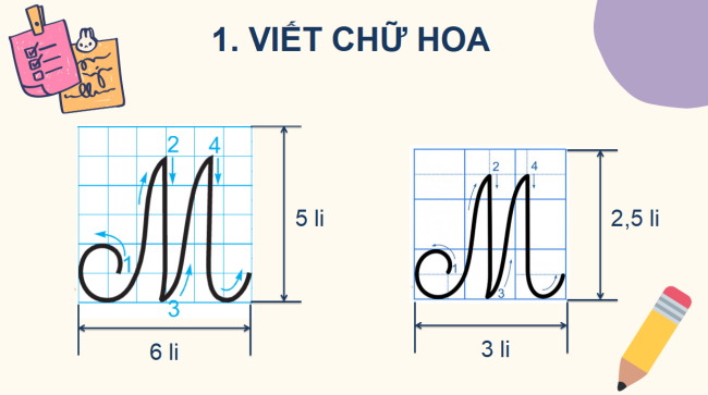 PowerPoint Tiếng Việt 2 Bài 23: Chữ hoa M