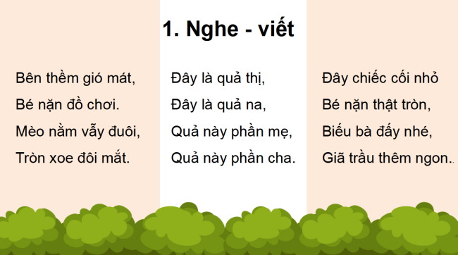 PowerPoint Tiếng Việt 2 Bài 24: Viết Nặn đồ chơi