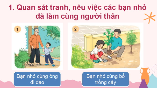 PowerPoint Tiếng Việt 2 Bài 30: Viết đoạn văn kể về việc đã làm cùng người thân. Đọc mở rộng