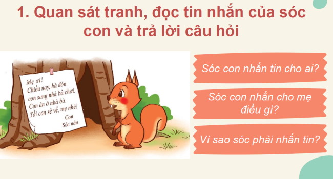 PowerPoint Tiếng Việt 2 Bài 32: Viết tin nhắn. Đọc mở rộng