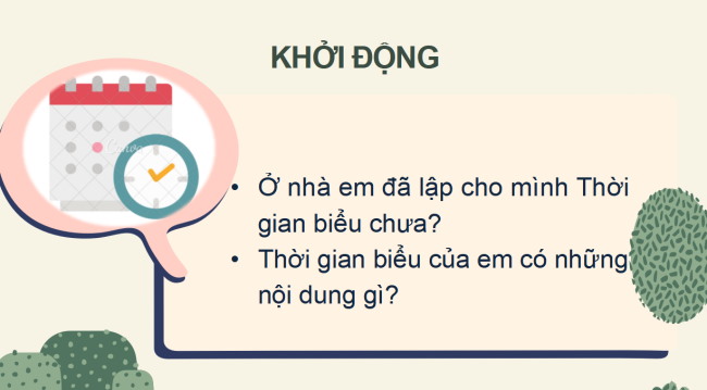 PowerPoint Bài 4: Viết thời gian biểu