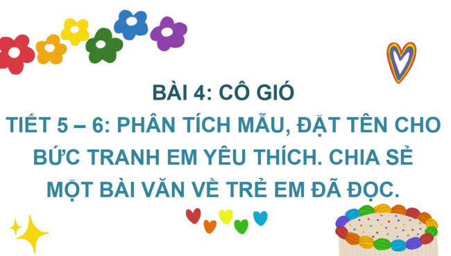 PowerPoint Tiếng Việt 2 Bài 4: Đặt tên cho bức tranh