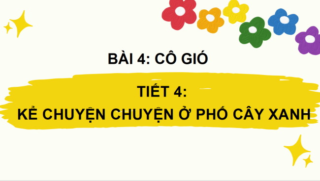 PowerPoint Tiếng Việt 2 Bài 4: Nghe - kể Chuyện ở phố Cây Xanh