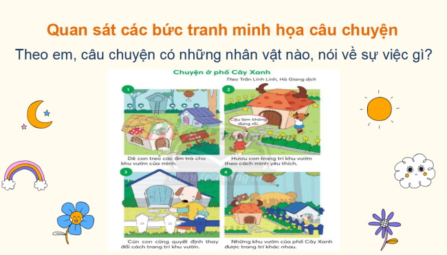 PowerPoint Tiếng Việt 2 Bài 4: Nghe - kể Chuyện ở phố Cây Xanh