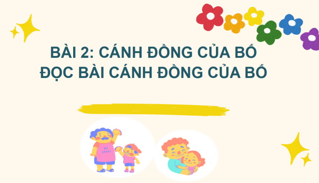 PowerPoint Tiếng Việt 2 Bài 2: Đọc Cánh đồng của bố