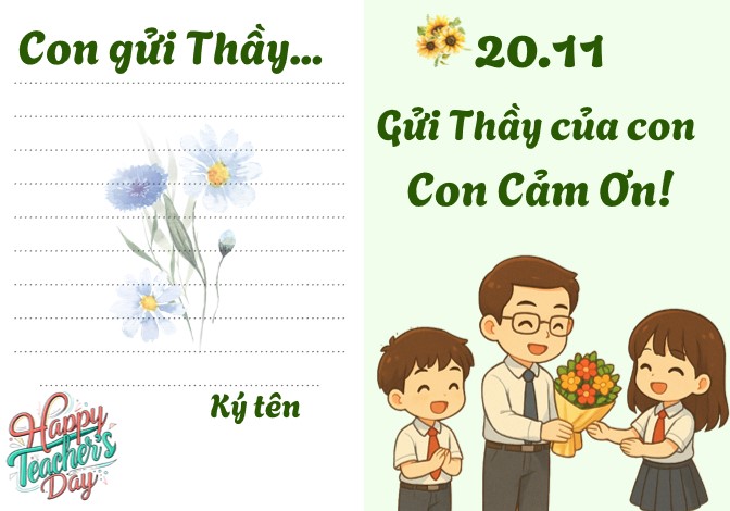 PPT Thiệp chúc mừng ngày Nhà Giáo Việt Nam 20/11
