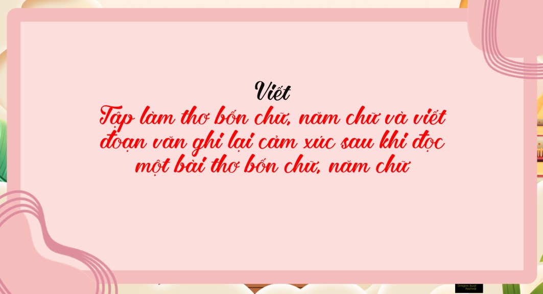 PowerPoint Bài Viết tập làm thơ bốn chữ, năm chữ Văn 7 Cánh Diều