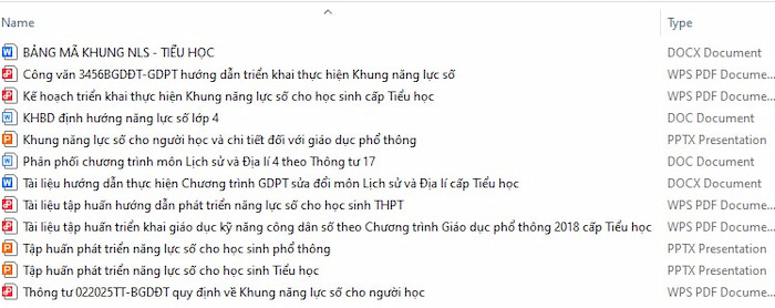 Tài liệu tập huấn Khung năng lực số