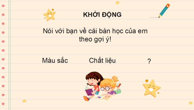 PowerPoint Tiếng Việt 2 Bài 4: Đọc Cái bàn học của tôi