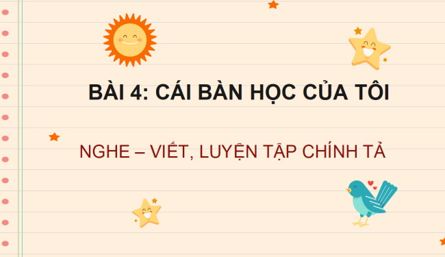 PowerPoint Tiếng Việt 2 Bài 4: Nghe - viết Chị tẩy và em bút chì