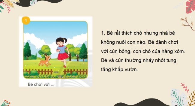 PowerPoint Tiếng Việt 2 Bài 4: Xem - kể Con chó nhà hàng xóm