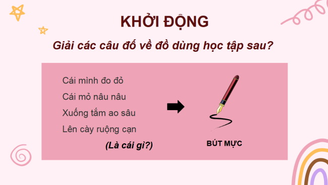 PowerPoint Tiếng Việt 2 Bài 2: Mở rộng vốn từ Trường học (tiếp theo)