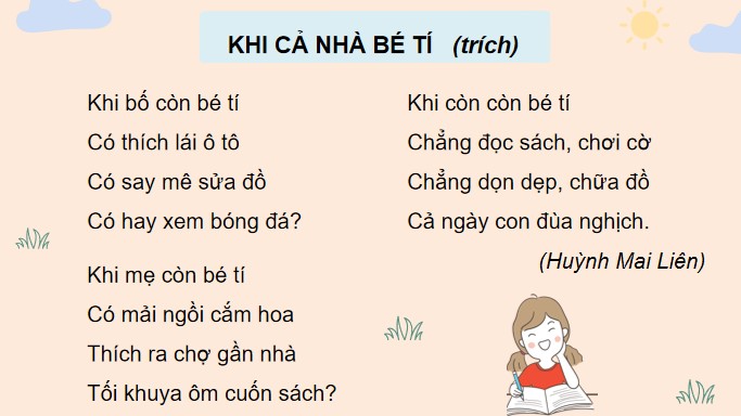 PowerPoint Bài 19 Nghe – viết: Khi cả nhà bé tí