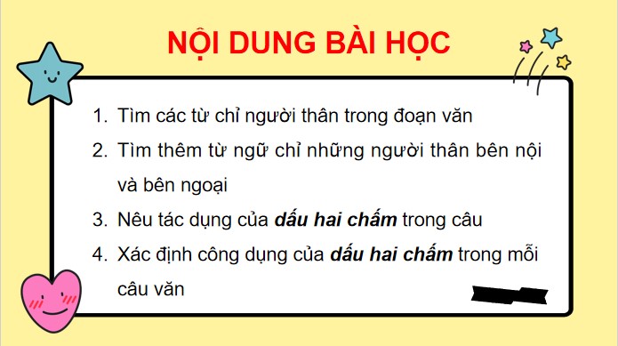 PowerPoint Bài 20 Luyện tập: Mở rộng vốn từ về người thân. Dấu hai chấm