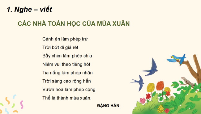 PowerPoint Tiếng Việt 2 Bài 11: Nghe - viết Các nhà toán học của mùa xuân, Chữ hoa I