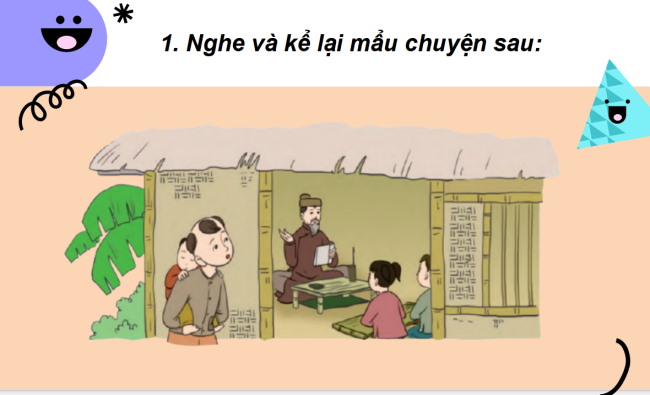 PowerPoint Tiếng Việt 2 Bài 11: Nghe - kể Cậu bé đứng ngoài lớp học