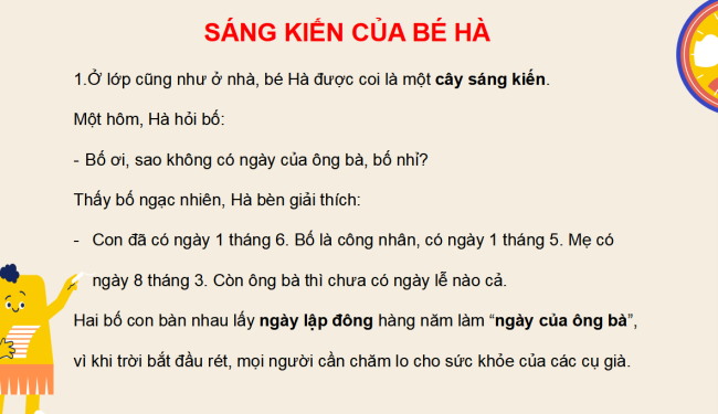 PowerPoint Tiếng Việt 2 Bài 12: Sáng kiến của bé Hà