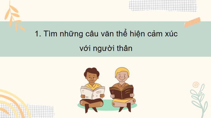 PowerPoint Bài 22 Viết: Viết đoạn văn thể hiện tình cảm của em với người thân