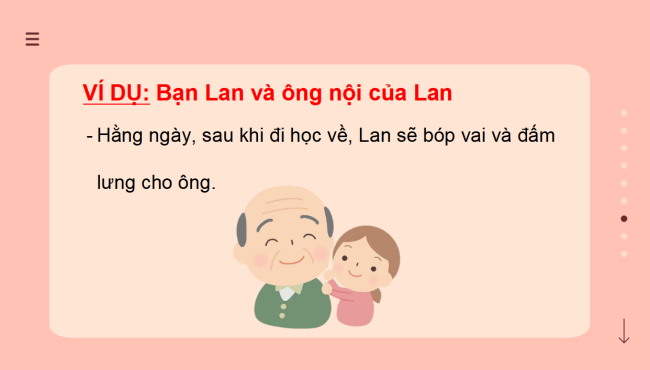 PowerPoint Tiếng Việt 2 Bài 13: Viết về một việc em đã làm thể hiện sự quan tâm, chăm sóc ông bà