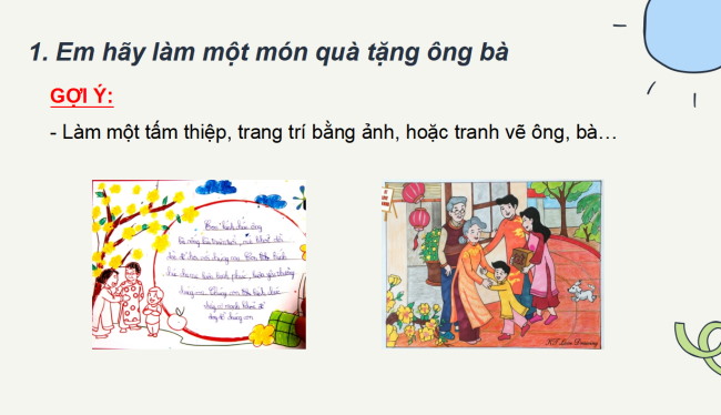 PowerPoint Tiếng Việt 2 Bài 13: Quà tặng ông bà