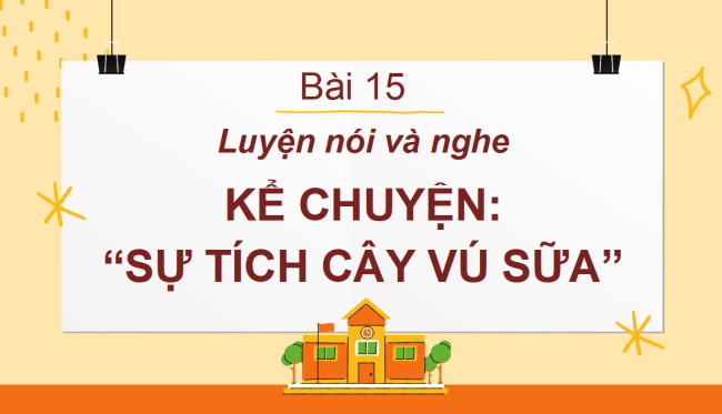 PowerPoint Tiếng Việt 2 Bài 15: Kể chuyện đã học Sự tích cây vú sữa